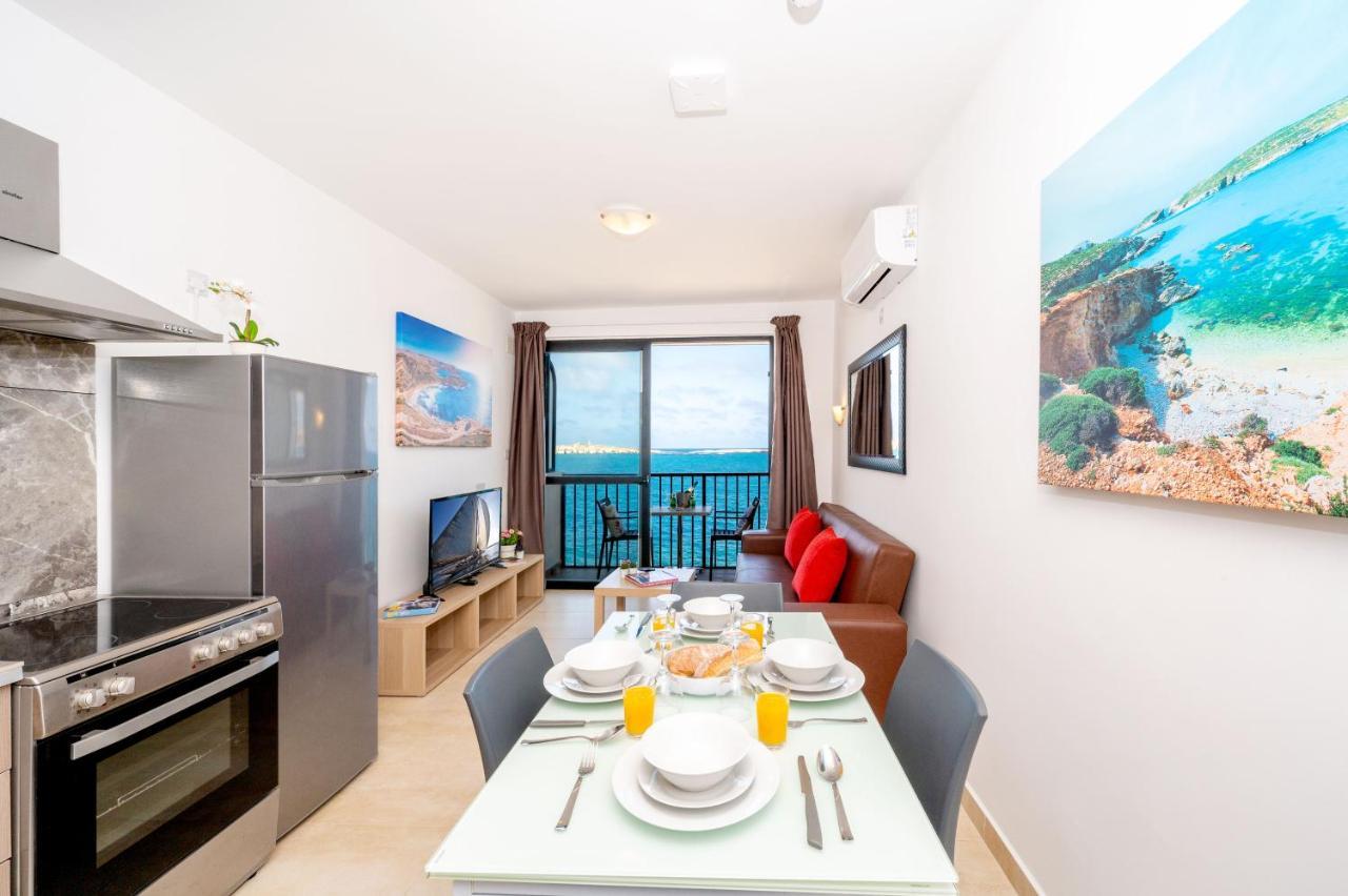 סיינט פול ביי Islet Promenade Seafront 1 Bedroom Apartment With Sea View Balcony By Getawaysmalta מראה חיצוני תמונה