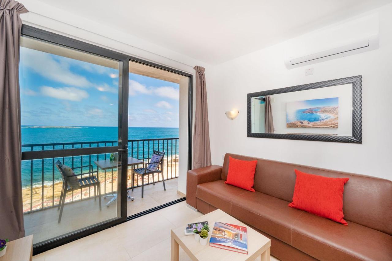 סיינט פול ביי Islet Promenade Seafront 1 Bedroom Apartment With Sea View Balcony By Getawaysmalta מראה חיצוני תמונה