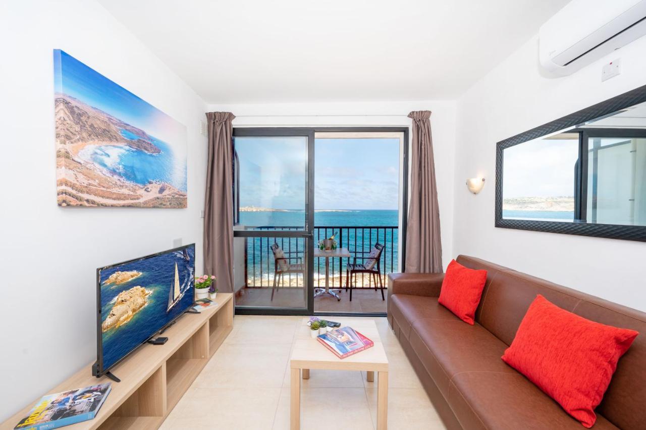 סיינט פול ביי Islet Promenade Seafront 1 Bedroom Apartment With Sea View Balcony By Getawaysmalta מראה חיצוני תמונה