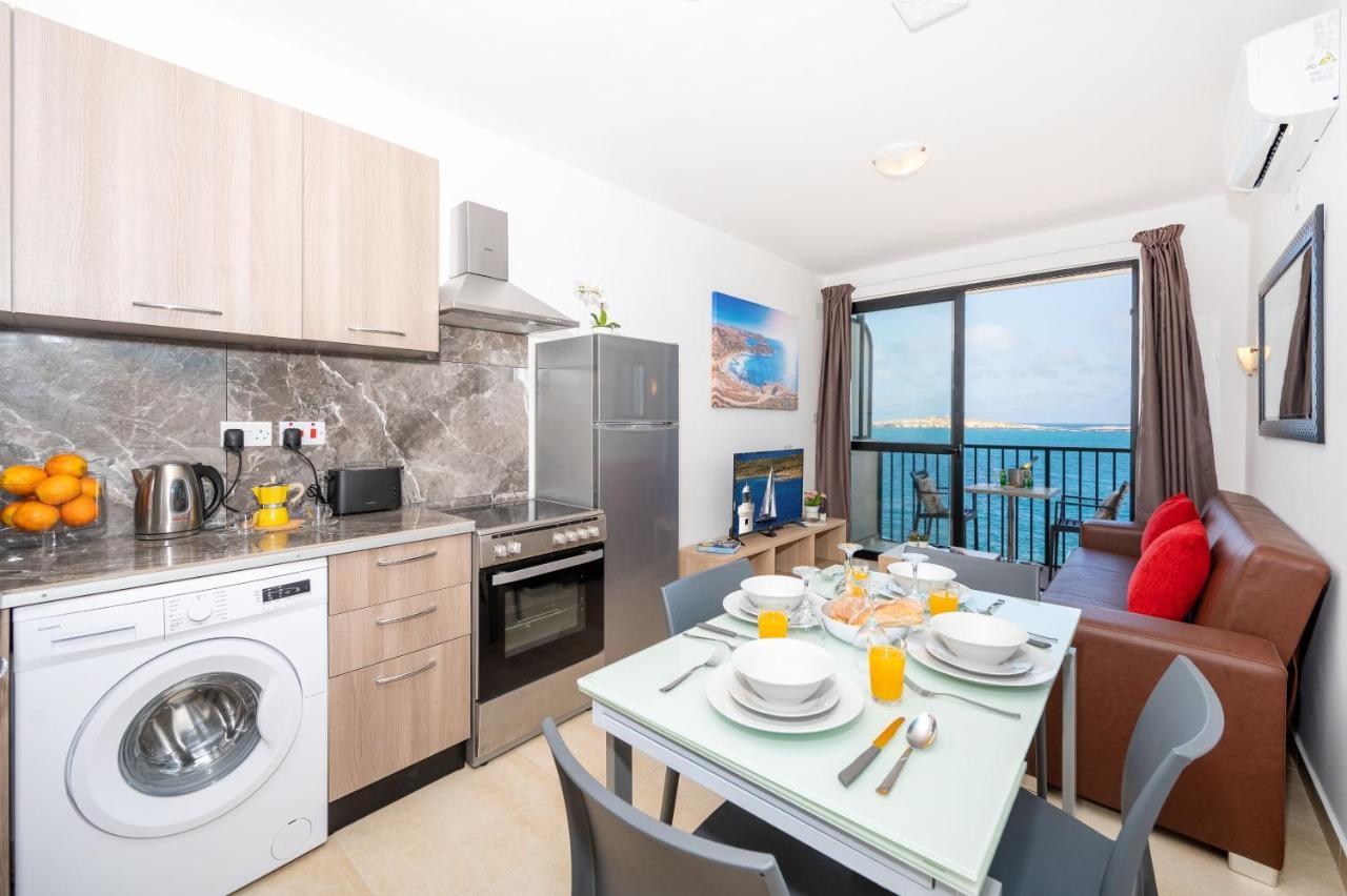 סיינט פול ביי Islet Promenade Seafront 1 Bedroom Apartment With Sea View Balcony By Getawaysmalta מראה חיצוני תמונה
